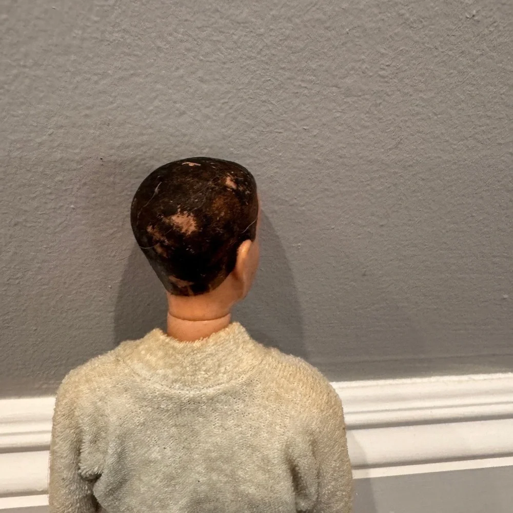 VINTAGE 1962 Mattel Barbie Ken Doll with Cream Robe Molded Crew Cut Collectors